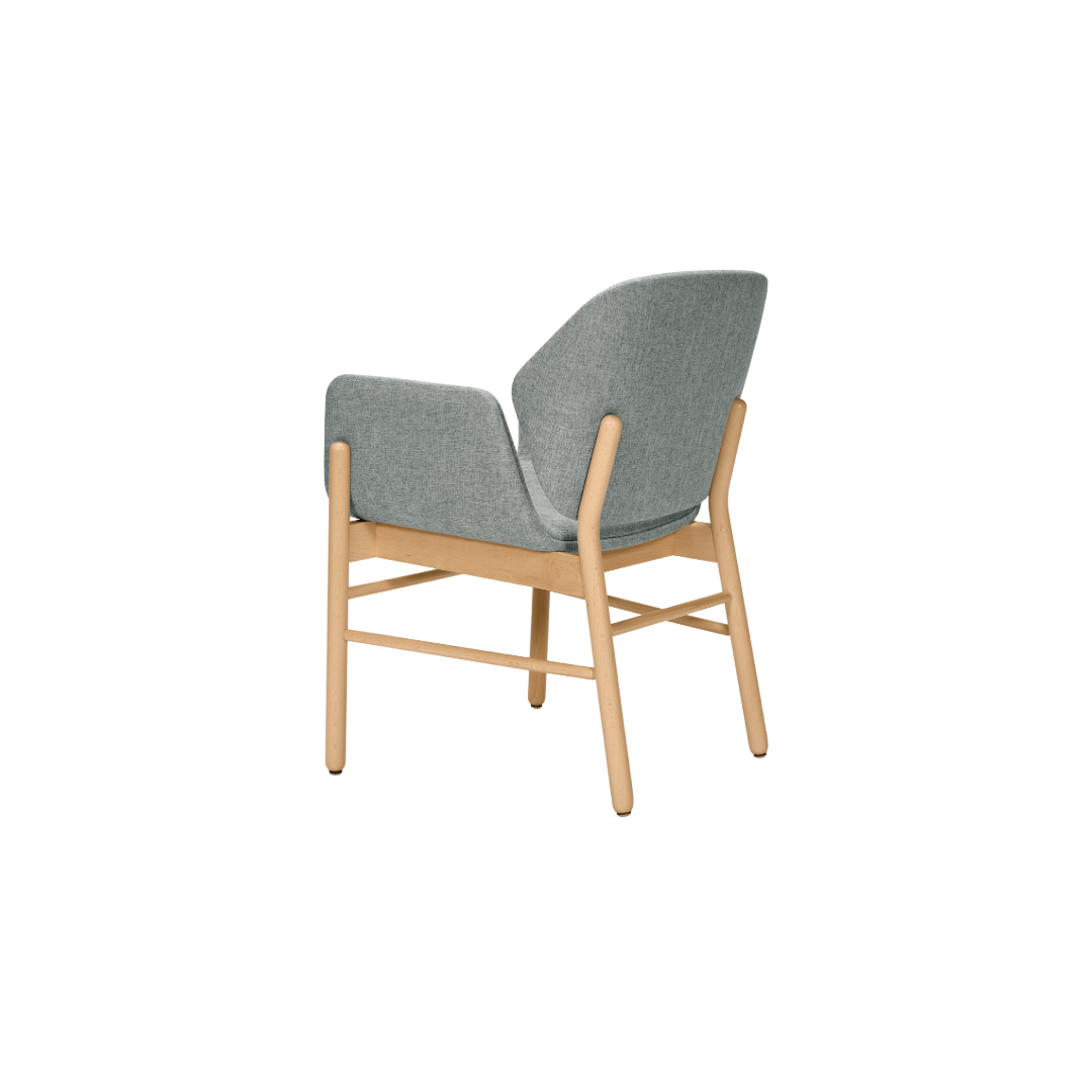 Adele Armchair M945C Back Angled View