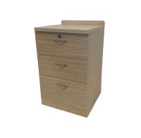 Bedside-Cabinet-3-Drawer-Maple-Front-Angled-View