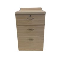 Bedside-Cabinet-3-Drawer-Maple-Front-View