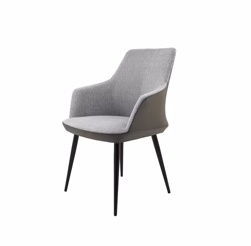 Byron-(A168)-Tub-Chair-Steel-Legs-Angled-Front-View