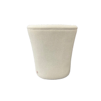 Leslie Open Front Back View - white