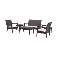Miami-Lounge-Set-Brown-With-Seat-Cushions