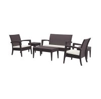 Miami-Lounge-Set-Brown-With-Seat-Cushions