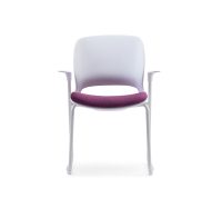 Sanya-L21-6-Sled-White-with-Arms-Purple-Front-View