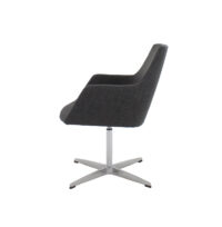 Riley (A109-1) Flat Swivel Base Side View