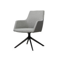 Riley (A109-2) Raised Swivel Base Front Angled View