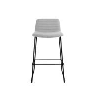 Pixel Bar Stool Light Grey black base