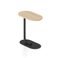 Selene Side Table Natural Oak Black Base