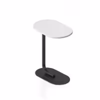 Selene Side Table White top Black base