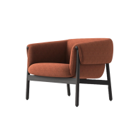 Jellyfish Chair - Ochre Colour side angled view