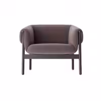 Jellyfish Chair Rusty Purple Colour - front angled view