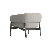 Jellyfish Chair Steel Grey Colour back angled view