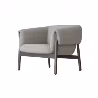 Jellyfish Chair Steel Grey Colour side angled view