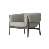 Jellyfish Chair Steel Grey Colour side angled view