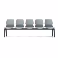 Prism Beam Chair - Grey Shell 5 Seater