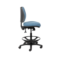 Rexa 135 Task Chair Mid Back Drafter - side angled view