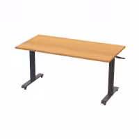 Boost Crank Flip Top Table - Beech Top Black Frame