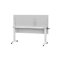 Boost Crank Flip Top Table - White Top White Frame