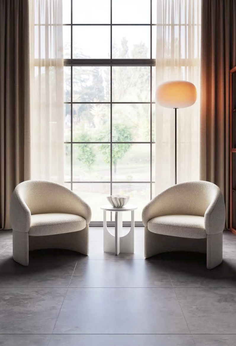 Mushroom Lounge - Living Room View