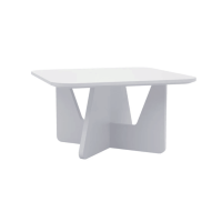 Plank End Coffee Table - White Square Top