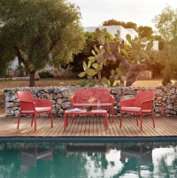 Net Bench Chair - Pool View