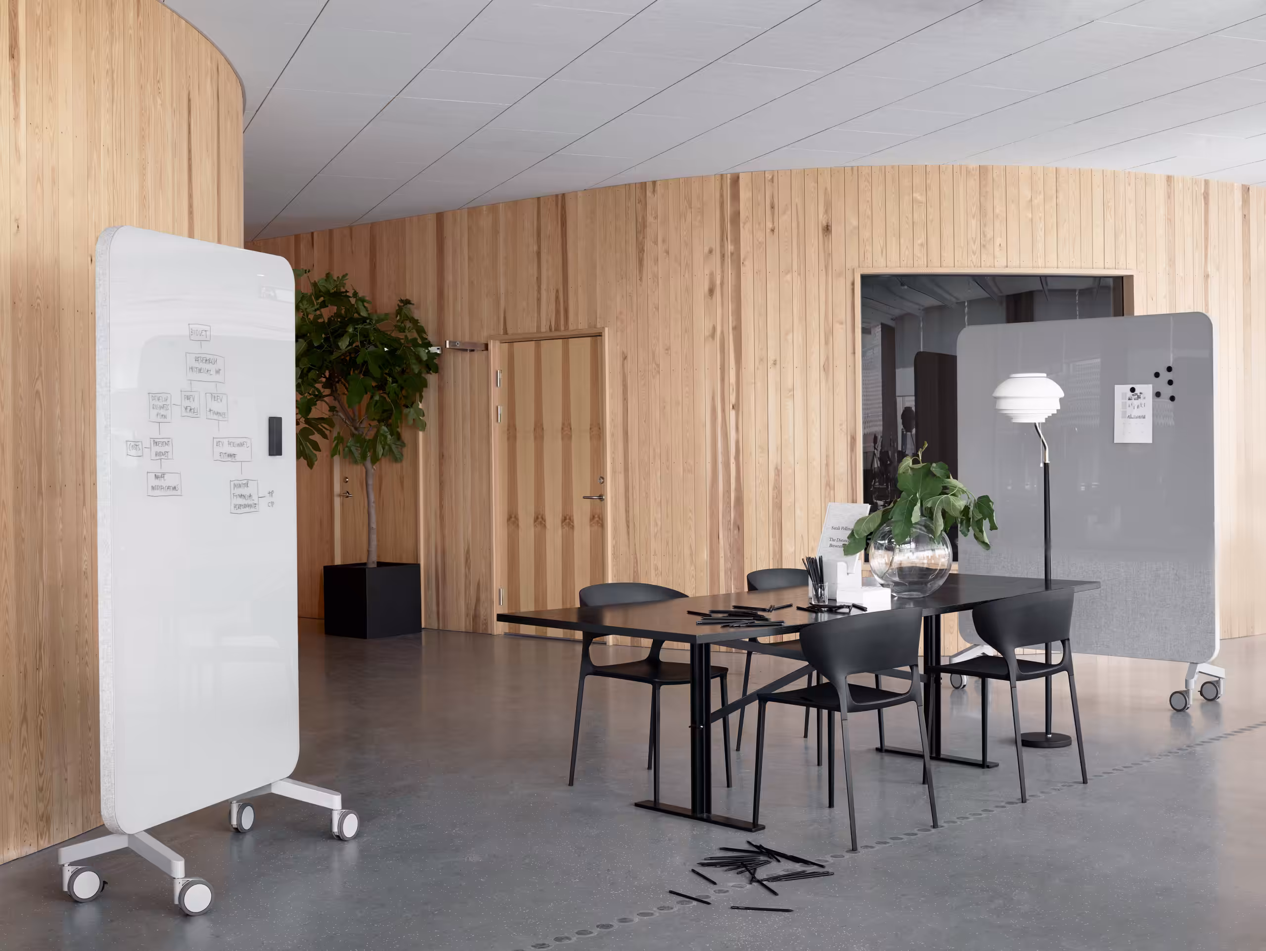 Steelco Acoustic Mobile Whiteboard - Workspace