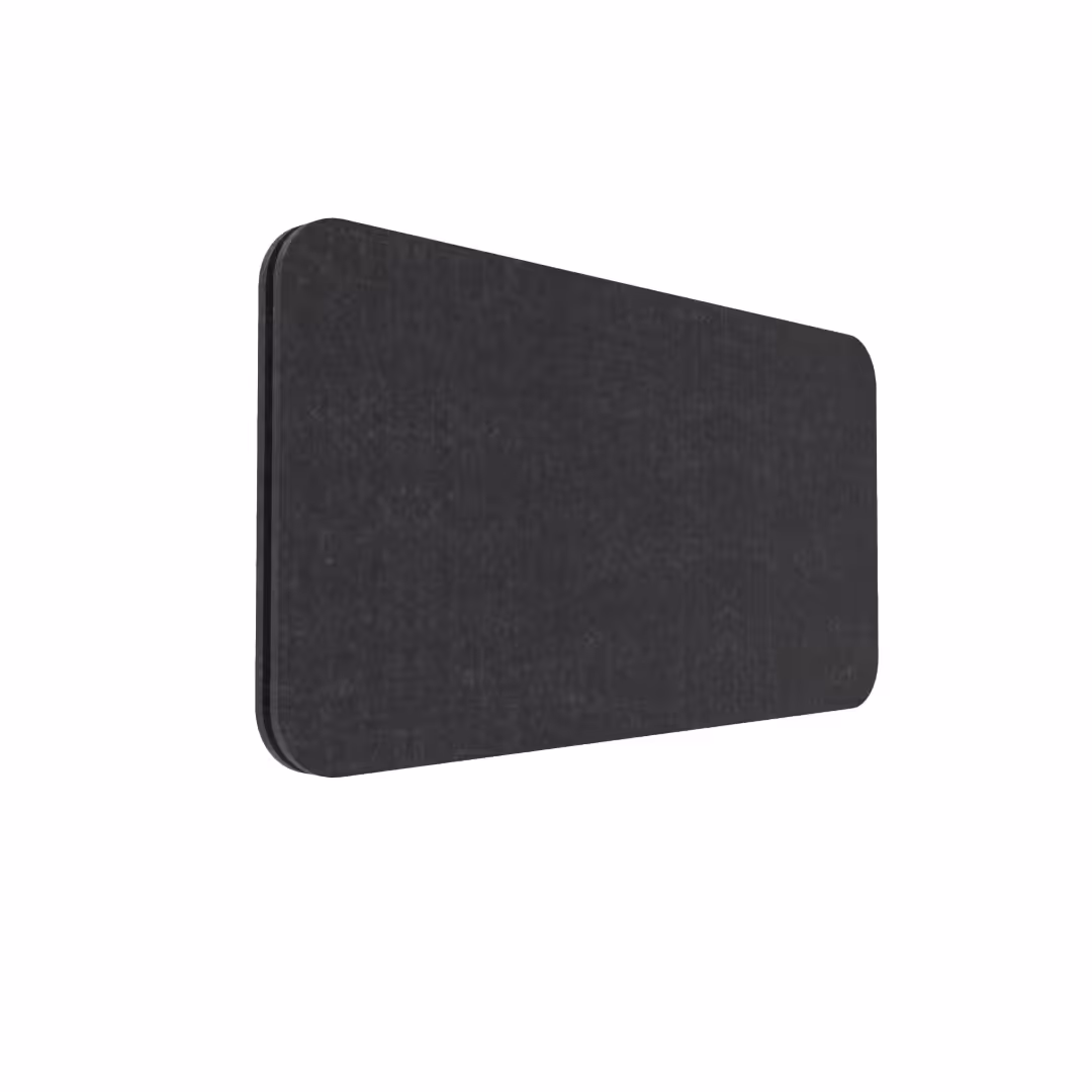 Desk Mounted Eco Panel Screen SMALL Black
