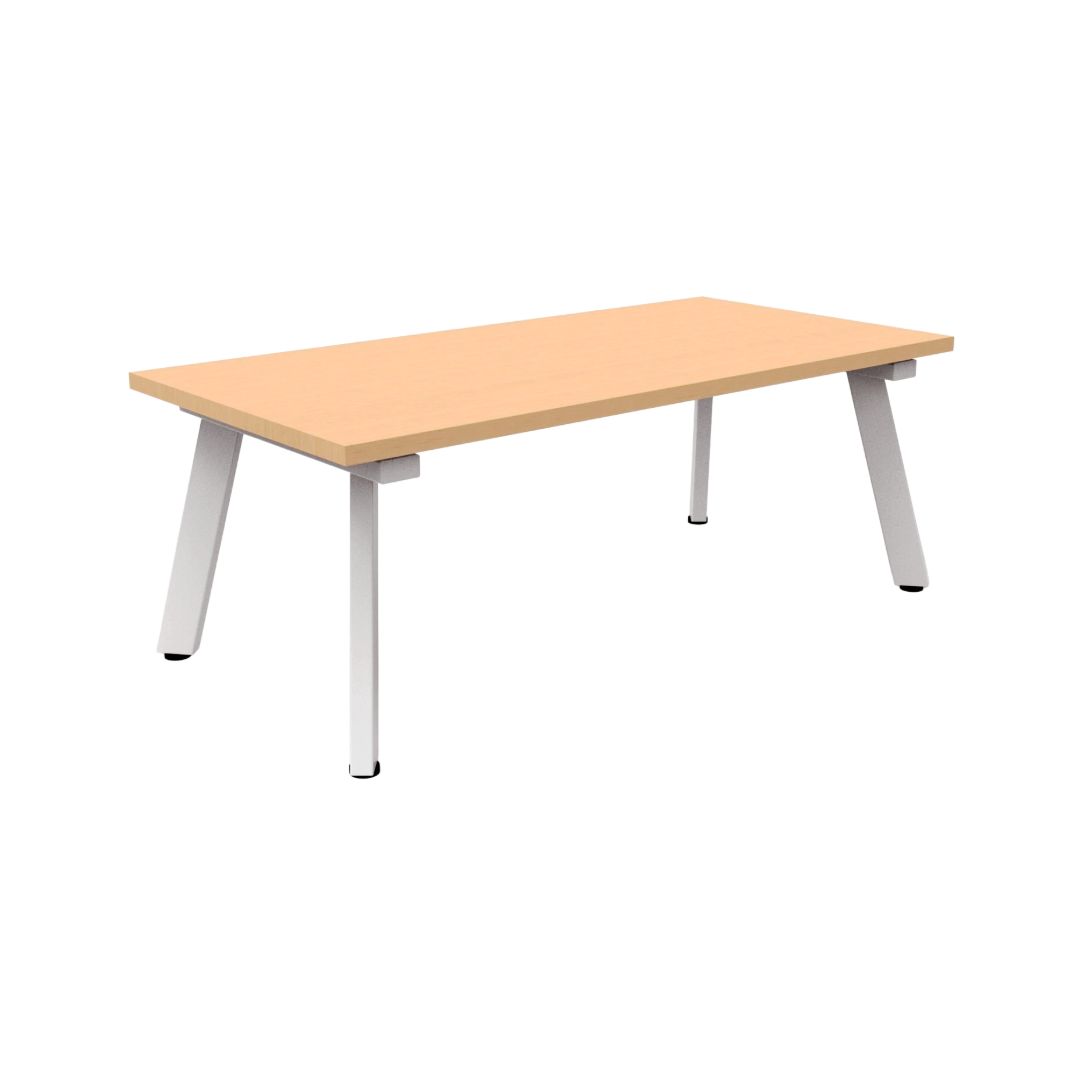 Eternity Rectangular Coffee Table - Beech White Frame