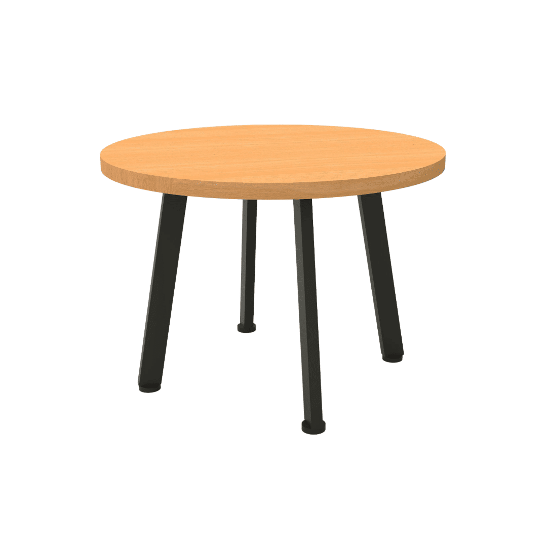 Eternity Round Coffee Table 600mm Beech Black PC