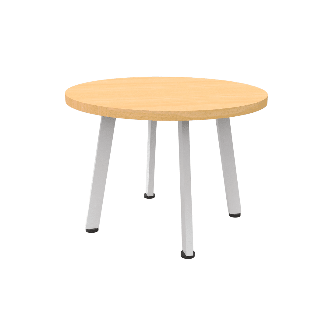 Eternity Round Coffee Table 600mm Beech White PC