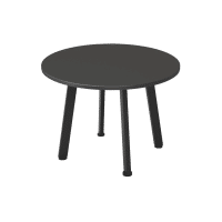 Eternity Round Coffee Table 600mm Black Black PC