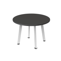 Eternity Round Coffee Table 600mm Black White PC