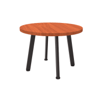 Eternity Round Coffee Table 600mm Cherry Black PC