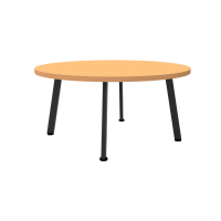 Eternity Round Coffee Table 900mm Beech Black PC