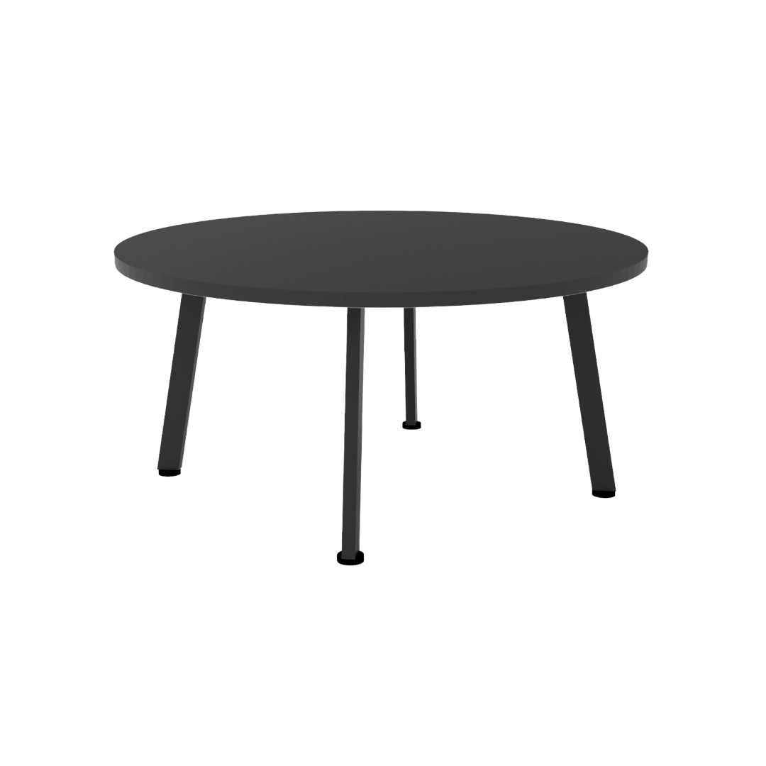Eternity Round Coffee Table 900mm Black Black PC