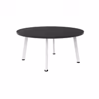 Eternity Round Coffee Table 900mm Black White PC