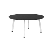 Eternity Round Coffee Table 900mm Black White PC