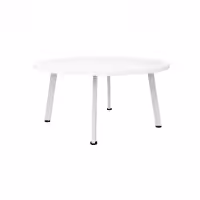 Eternity Round Coffee Table 900mm White White PC
