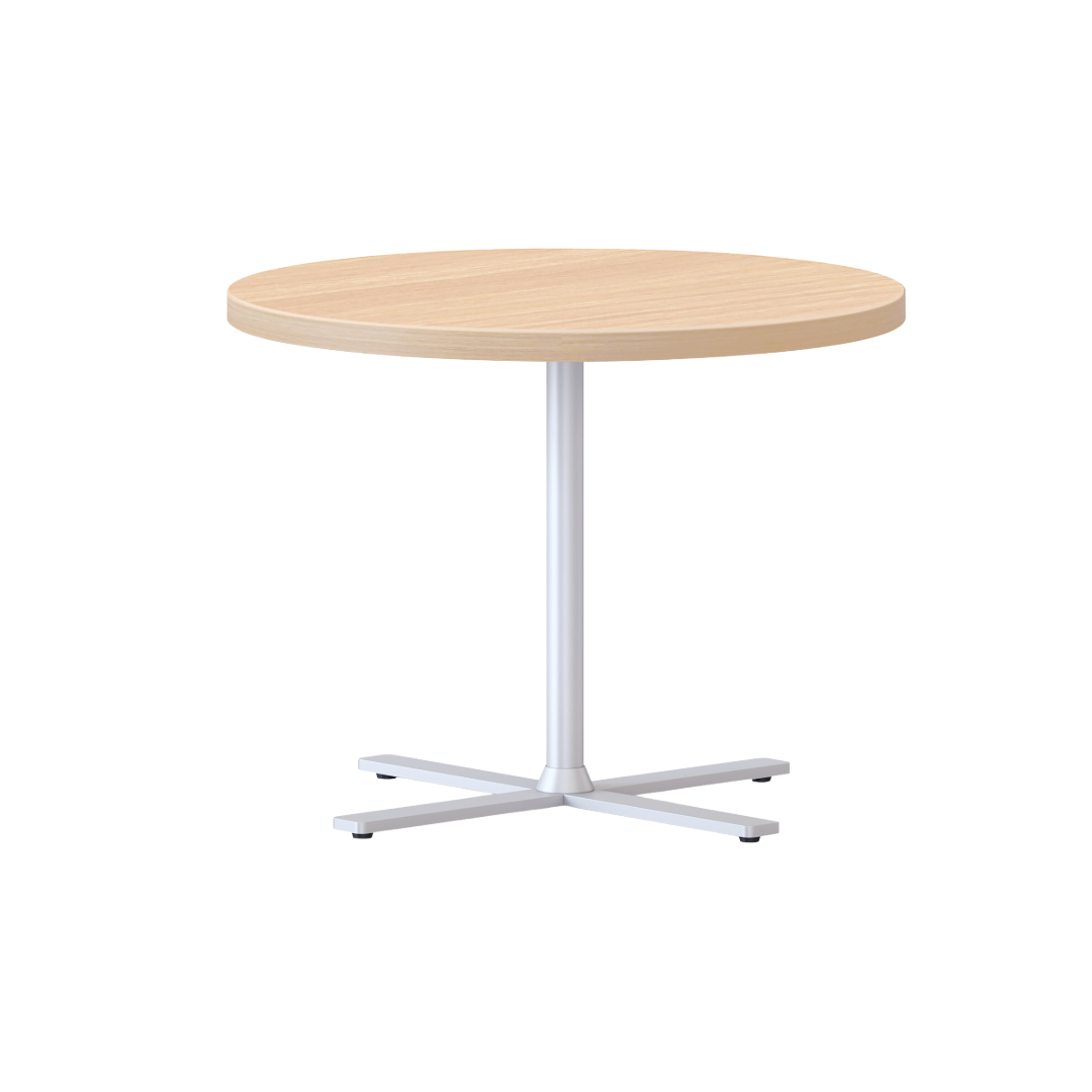 Kolo Round Coffee Table 600mm Natural Oak White PC