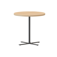 Kolo Round Coffee Table 600mm TALL Natural Oak Black PC