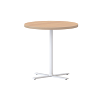 Kolo Round Coffee Table 600mm TALL Natural Oak White PC