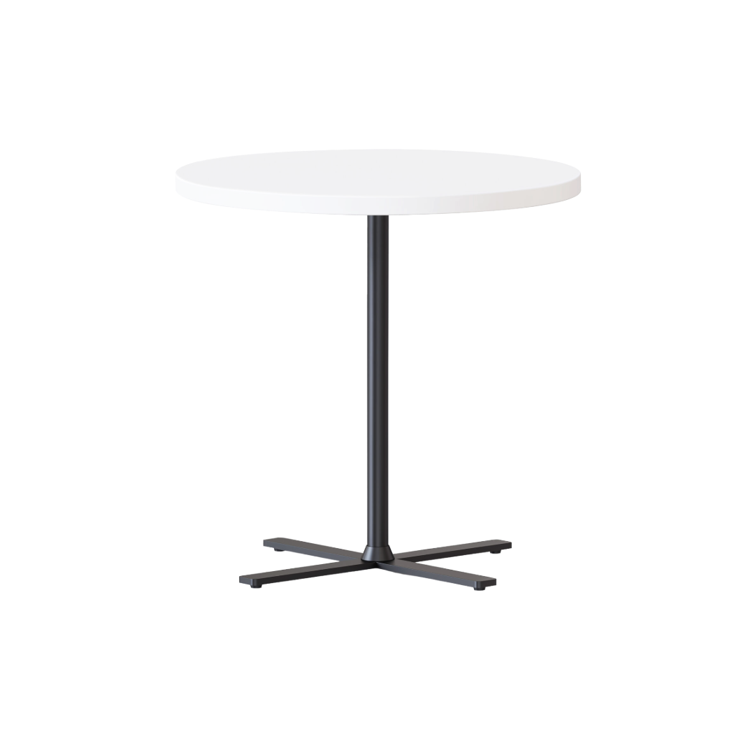 Kolo Round Coffee Table 600mm TALL White Black PC