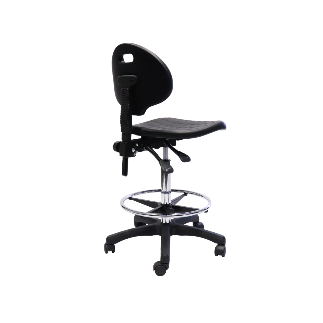 Lab Stool - Side Angled View