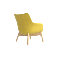 Fly Low Back Lounge CH07 Back Angled View