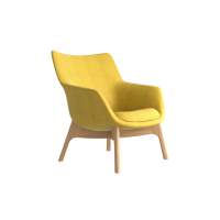 Fly Low Back Lounge CH07 Front Angled View