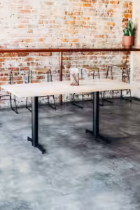 No Rock x Parkway T Base Table Dining Area View 2