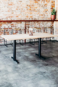 No Rock x Parkway T Base Table Dining Area View 2