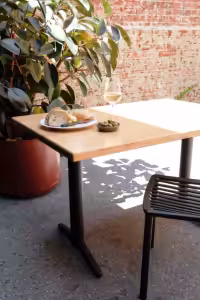 No Rock x Trail T Base Table Dining Area View