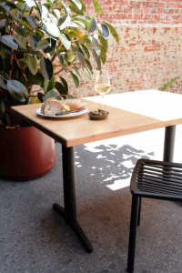 No Rock x Trail T Base Table Dining Area View