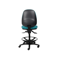 Delta Manual High Back Drafting Chair Back Angled View